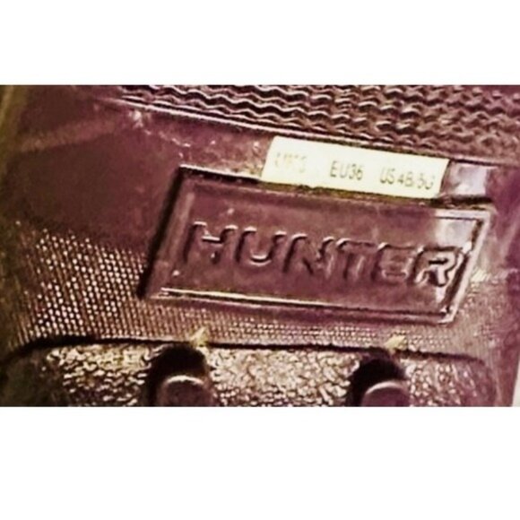 Hunter Women's Purple Glitter Rain Boots Waterproof Wellies US 5 - Picture 7 of 7
